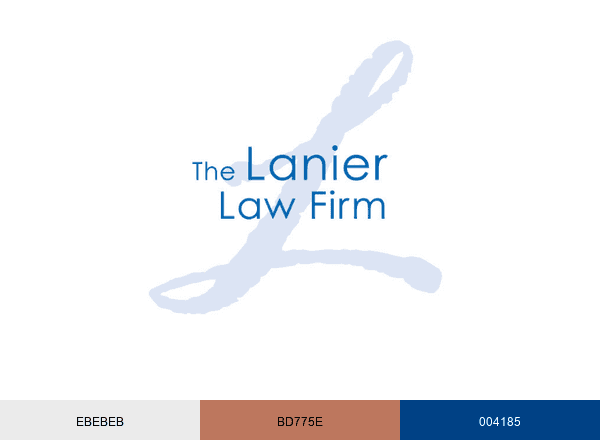 Lanier Law Firm brand color palette