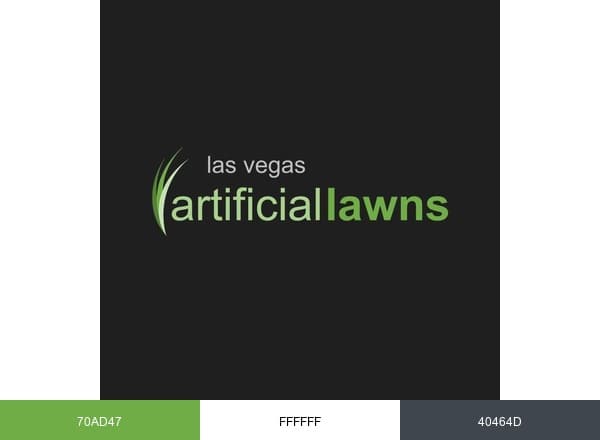 Las Vegas Artificial Lawns brand color palette