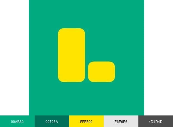 Latina Television brand color palette