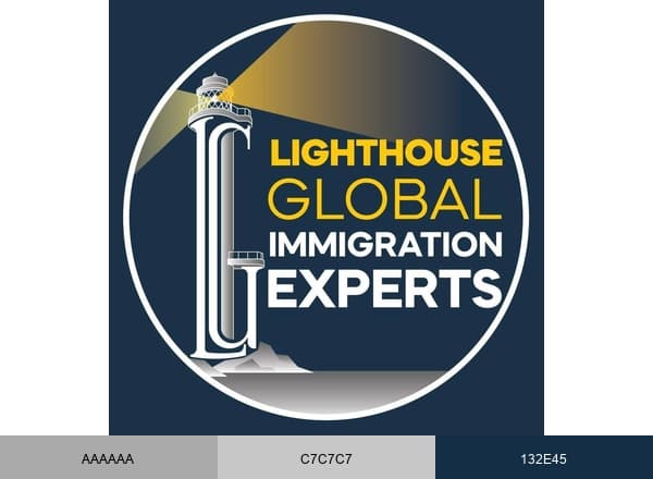 移民專家 Lighthouse Global Consulting brand color palette