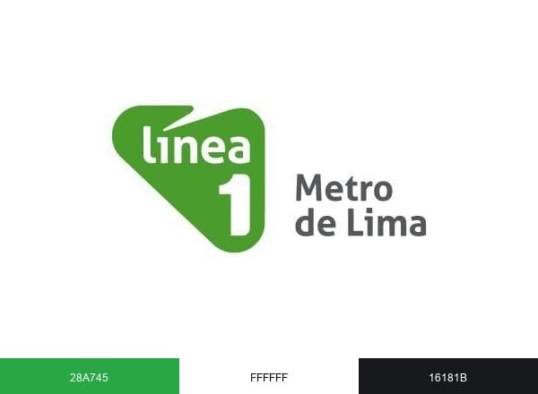 Línea 1 del Metro de Lima brand color palette