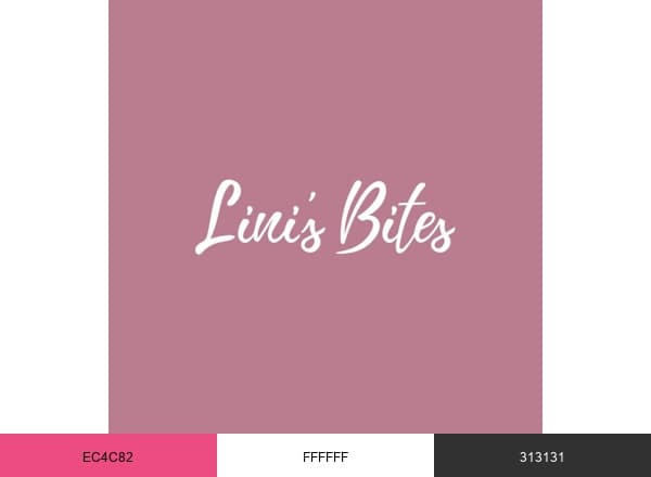Lini's Bites brand color palette