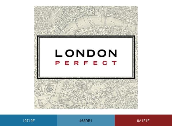 London Perfect Apts brand color palette