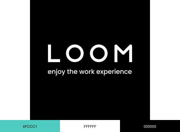 LOOM brand color palette