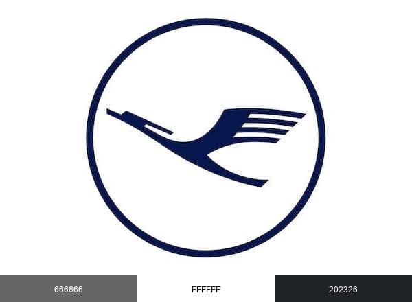 Lufthansa Cityline brand color palette
