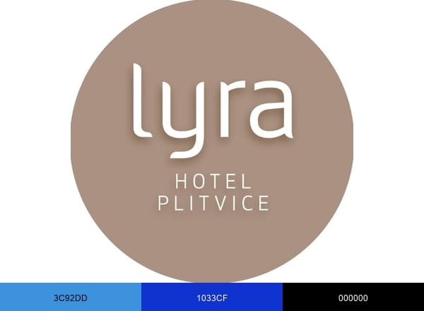Lyra Hotel Plitvice brand color palette