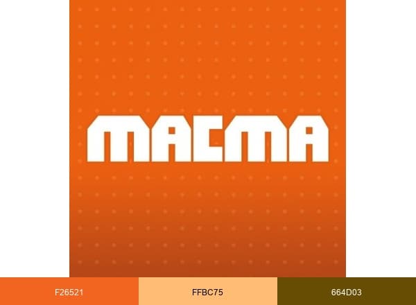 MACMA Polska brand color palette