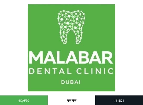 MALABAR DENTAL CLINIC brand color palette