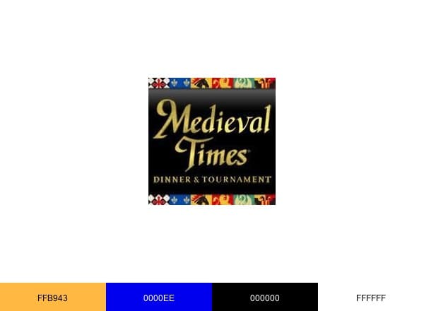 Medieval Times Dinner & Tournament brand color palette