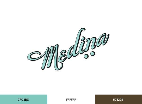 Medina Cafe brand color palette