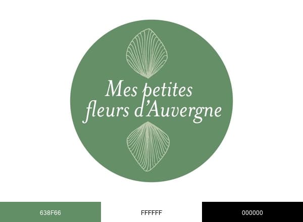 Mes petites fleurs d'Auvergne brand color palette