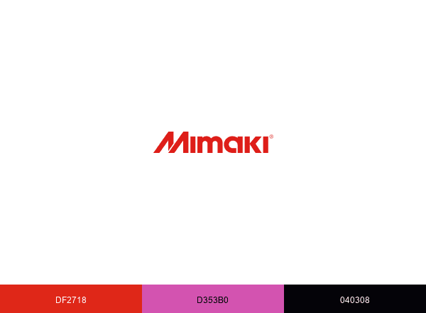 Mimaki brand color palette