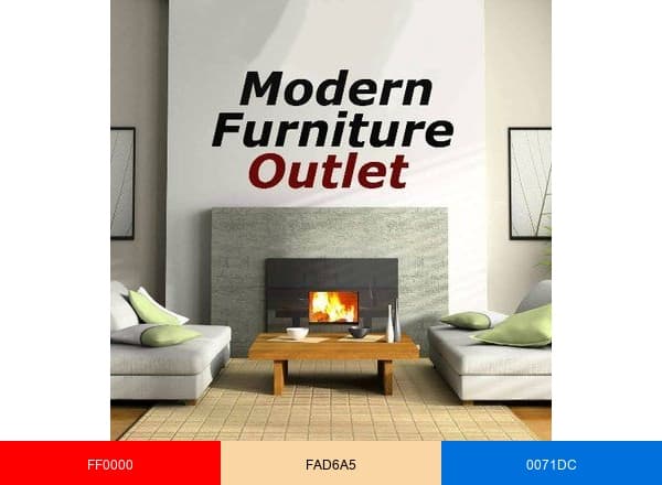 Modern Furniture brand color palette