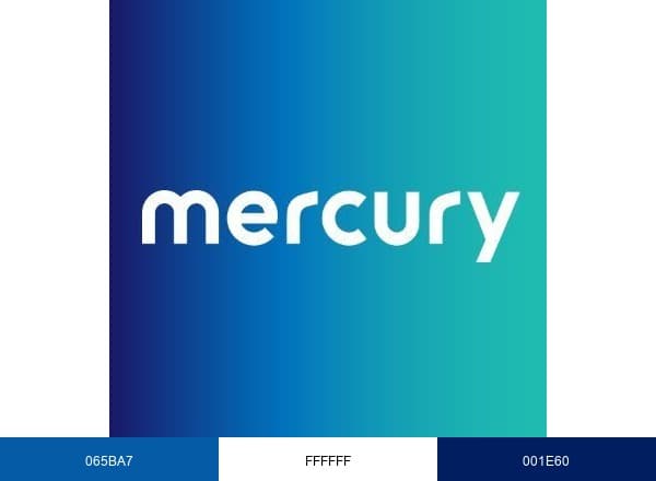 Mercury Systems brand color palette
