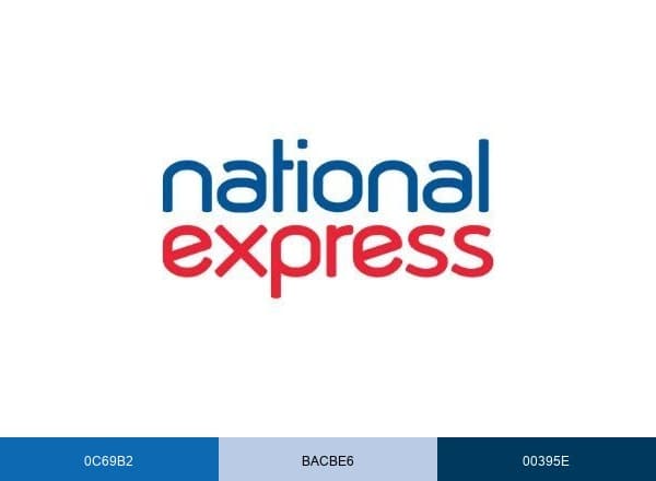 National Express brand color palette