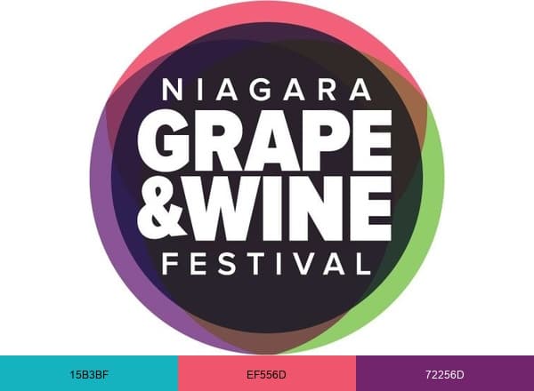 Niagara Grape & Wine Festival brand color palette