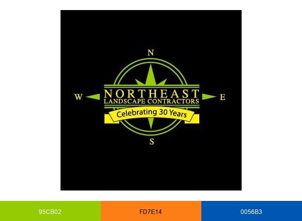Northeast Landscape brand color palette