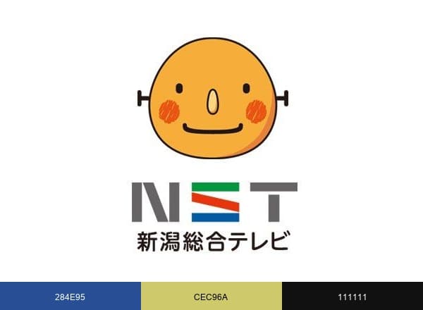 NST 新潟総合テレビ brand color palette