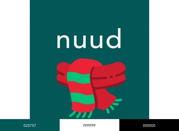 Nuud Money brand color palette