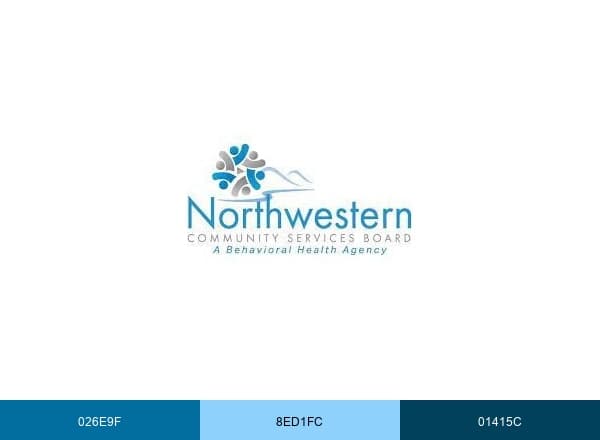 Northwestern Community Services Board brand color palette