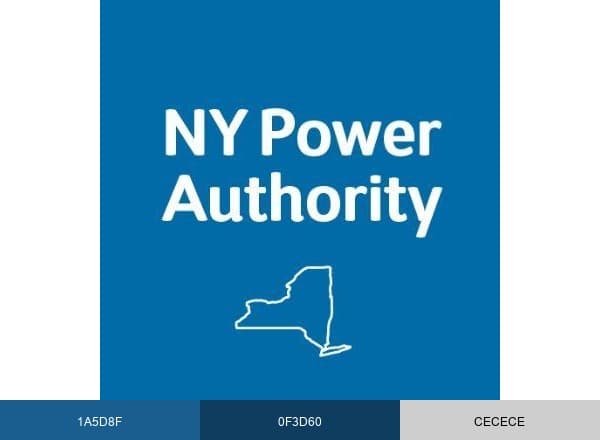 NY Power Authority brand color palette