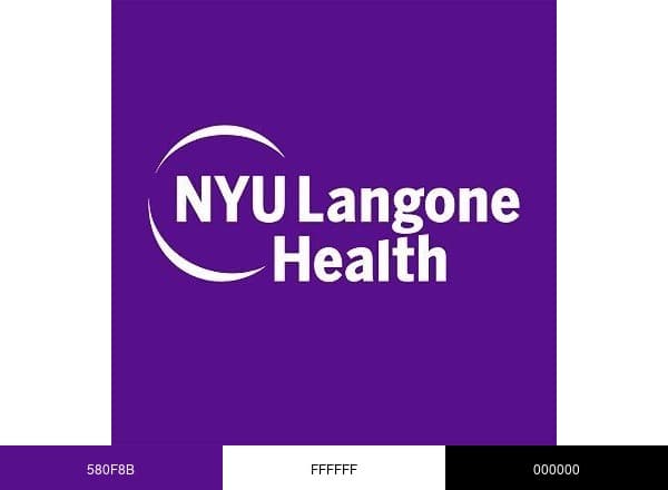 NYU Langone Health brand color palette