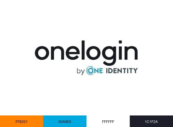 OneLogin by One Identity brand color palette