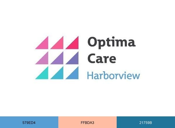 Optima Care Harborview brand color palette