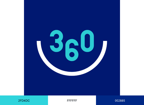 Ortho 360 Orthodontics brand color palette