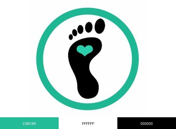 Orthofeet brand color palette