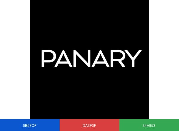 Panary Glassware brand color palette