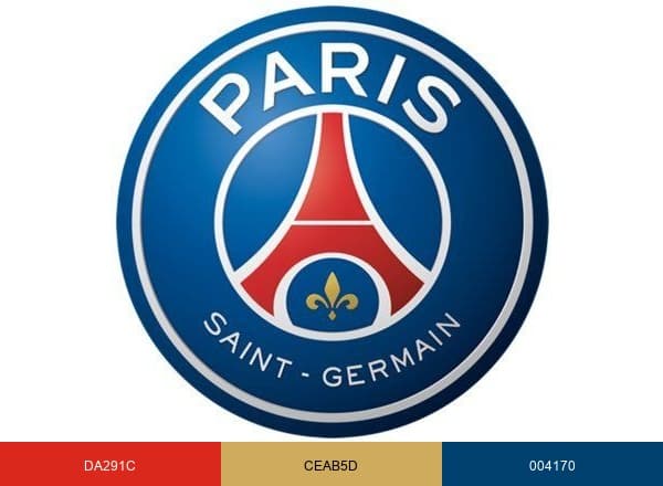 Paris Saint-Germain brand color palette