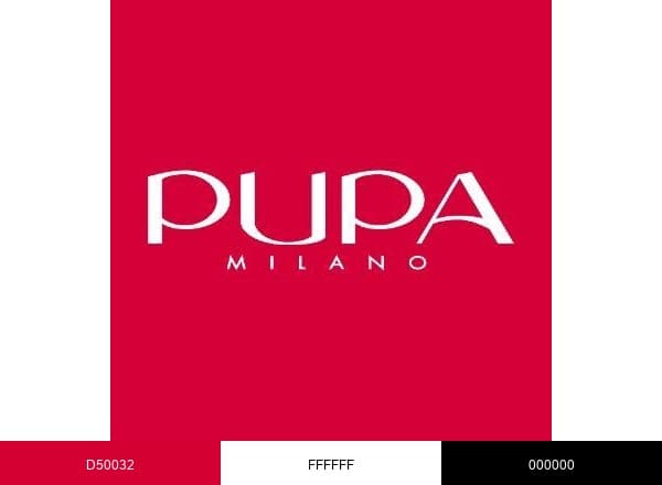PUPA Milano Italia brand color palette