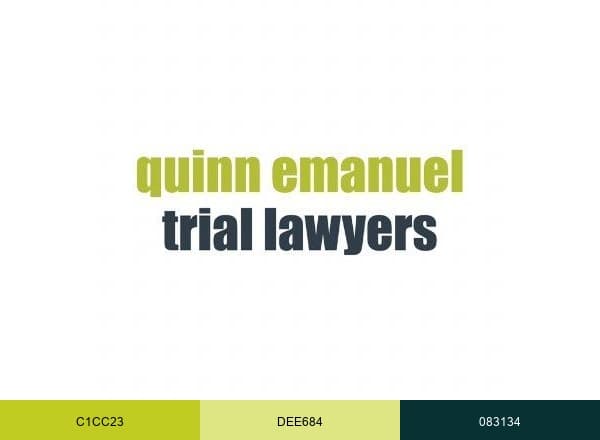 Quinn Emanuel Urquhart & Sullivan brand color palette