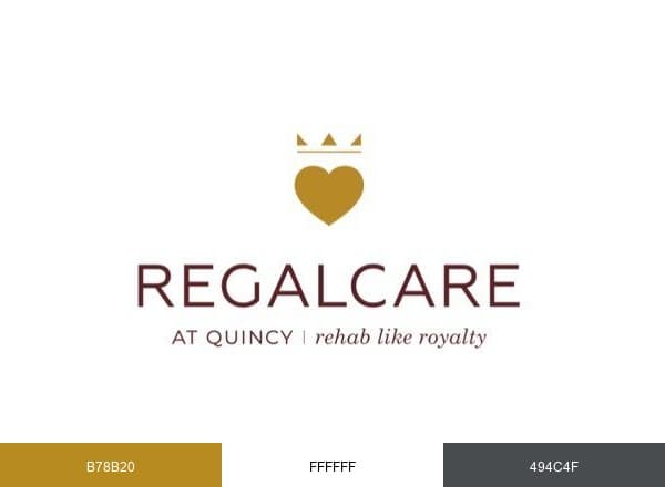 RegalCare at Quincy brand color palette