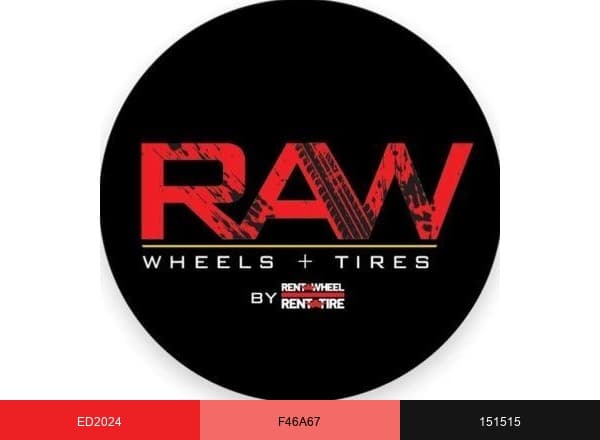 RAW Wheels + Tires brand color palette