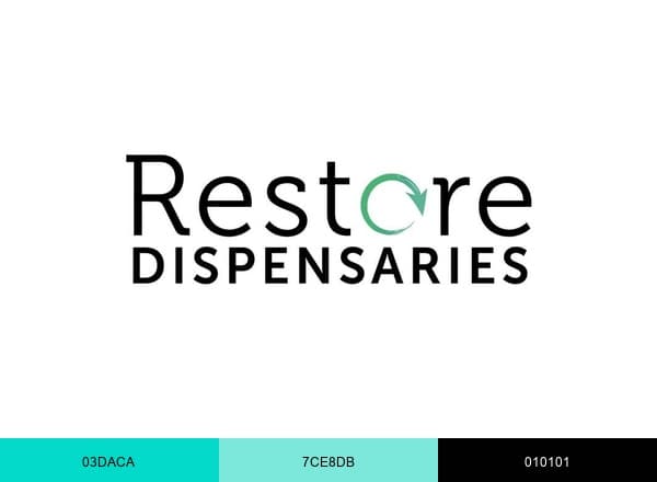 NJ Restore Dispensaries brand color palette