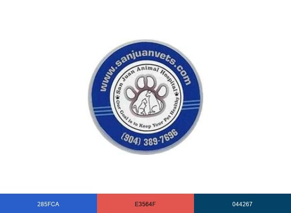 San Juan Animal Hosp brand color palette