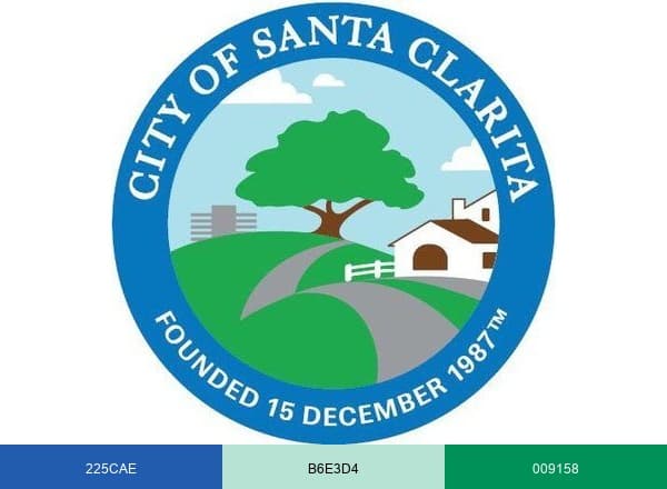 Santa Clarita City brand color palette