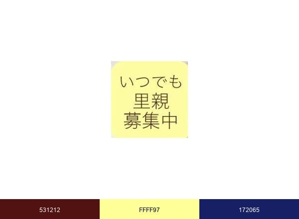 いつでも里親募集中 brand color palette