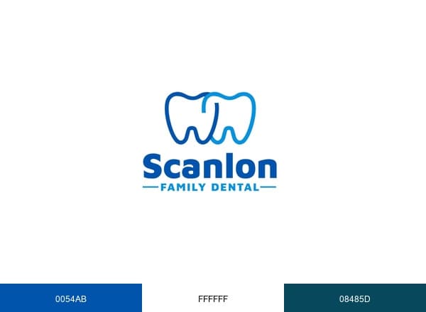 Scanlon Family Dental brand color palette