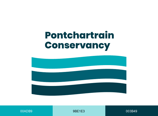 Pontchartrain Conservancy brand color palette