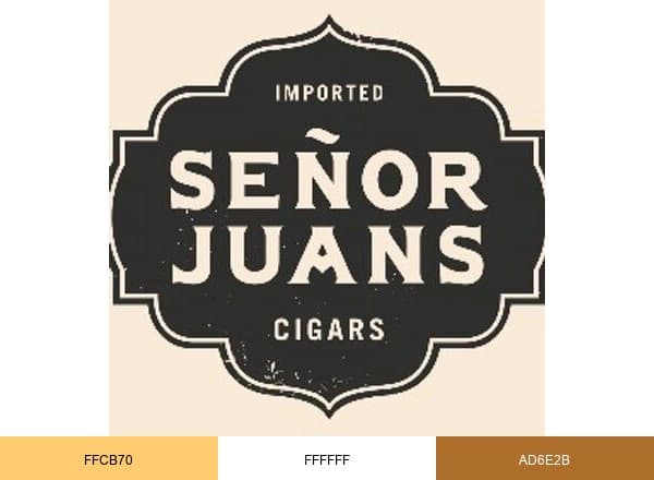 Senor Juan's Cigars brand color palette