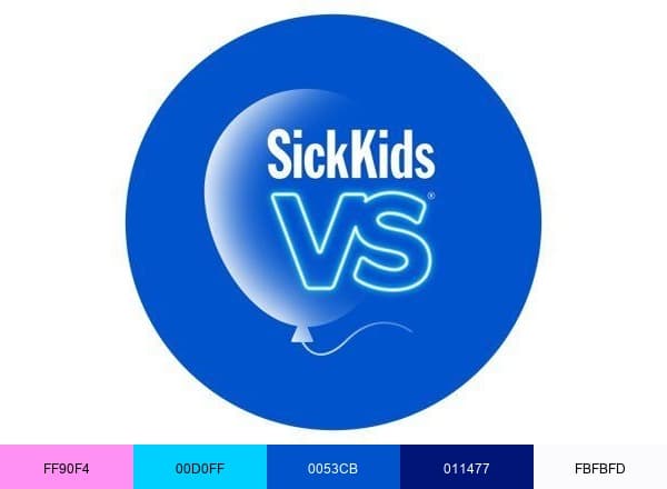 SickKids Foundation brand color palette