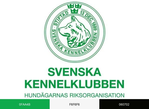 Svenska Kennelklubben brand color palette