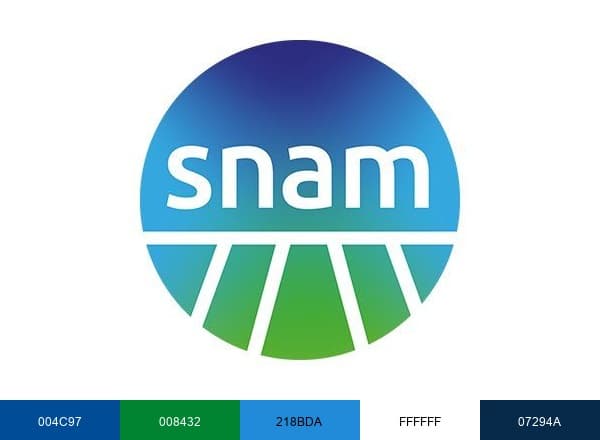 Snam brand color palette