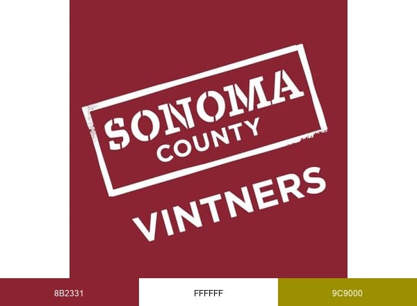 Sonoma County Vintners brand color palette