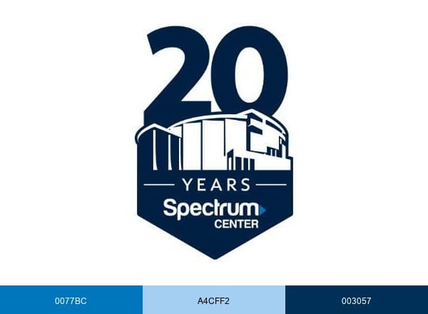 Spectrum Center brand color palette
