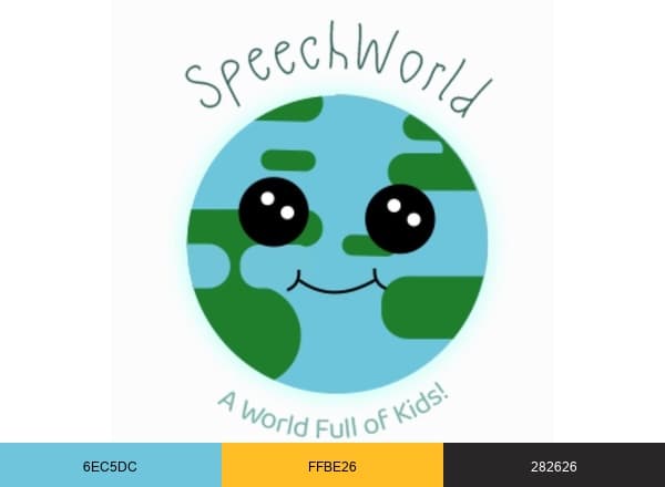 Speech World brand color palette