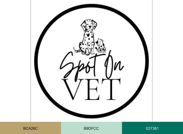 Spot On Veterinary Hospital & Hotel brand color palette